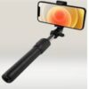 Bluetooth Extendable Selfe Stck wth Wreless Remote, Selfe Stck, Adjustable and Rotatable Desgn (BLACK)
