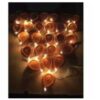 Decoratve Festve Dya Shaped LED Dwal Lghts Curtan Dwal Home Decor