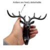 Deer Head Hooks Self Adhesve Deer Antler Hooks Hanger Decoratve Anmal Wall Key Holders