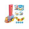 Domno Tran Toy wth Lghts and Sounds, Blocks Domno Set Buldng and Stackng Toy for Boys and Grls, Auto Blocks Layng Toy Tran Set