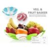 Foldable Lotus Shape Frut Basket Tray for Multuse (1 Pc)