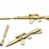 Gun Pens Snper Rfle Gel Pen Golden, 1 Pece Neutral Pen 0.38mm Wrtng Gfts Kds Pen Novelty Statonery Supples Wth Monocular Shaped Torch Lght