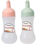 Sauce Bottle wth Cap Squeeze Bottle Transparent Plastc Squeezy Sauce Bottles