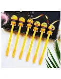 ShubhKraft Smley Funny Emoj Sprng Ball Pen Kds School Offce Statonary (Pack of 10)