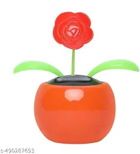 Solar Dancng Flower Flp Flap Toys for Car Decoraton