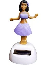 Solar Powered Dancng Hula Grl -Chck Doll - for Car DashBoard (Pack Of 1)